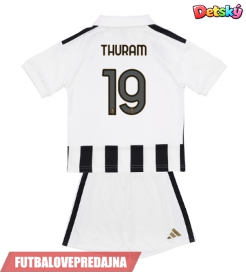 Lacne Dětský Futbalové dres Juventus Khephren Thuram #19 2026-27 Krátky Rukáv - Domáci (+ trenírky)